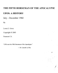 UFOs: A History Cover